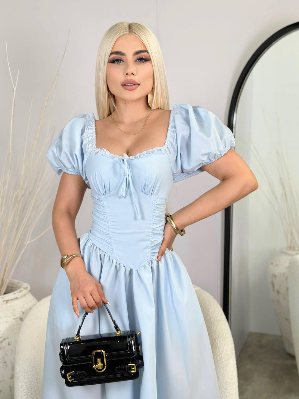 Vestido Aurora Cielo