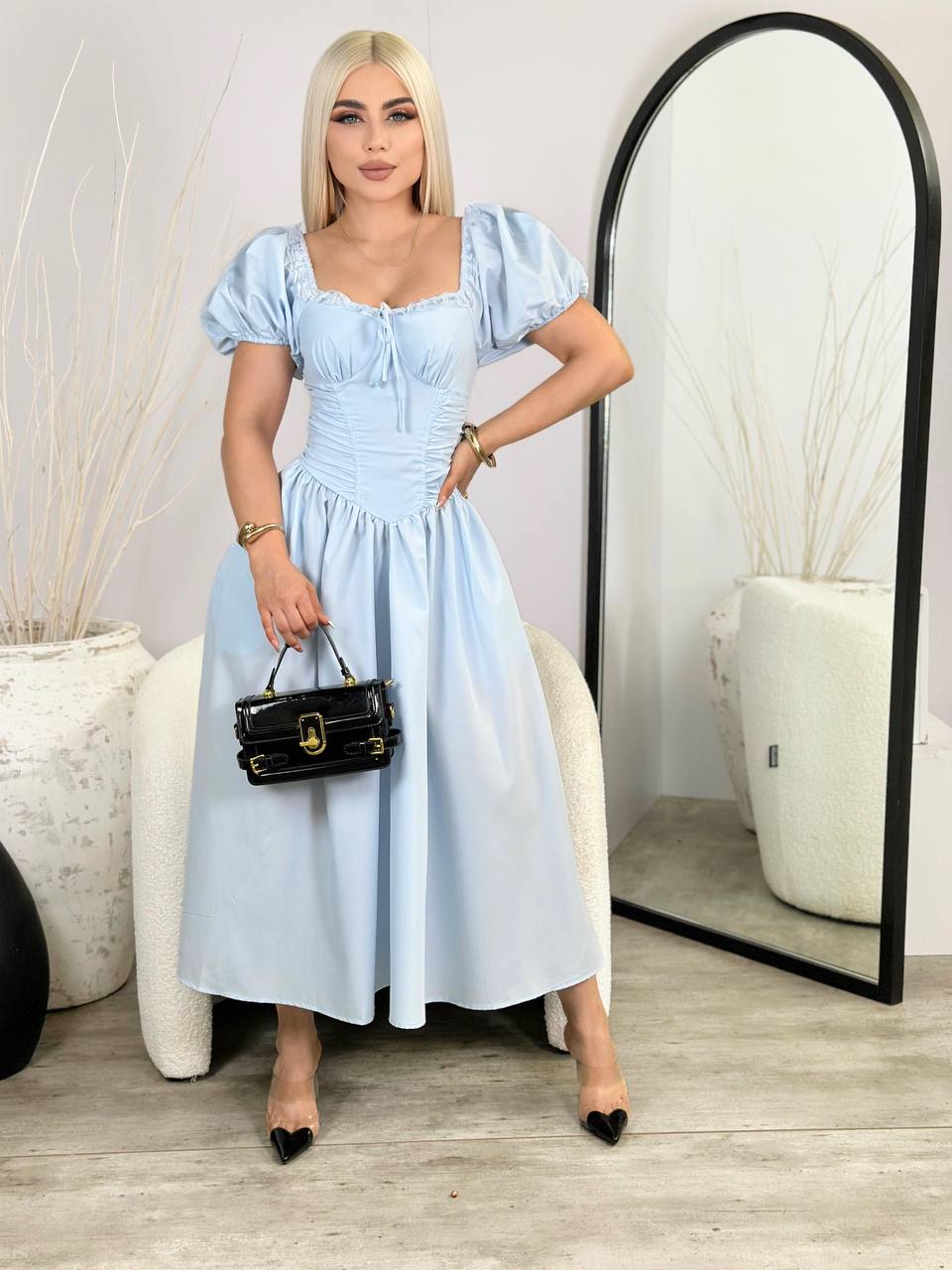 Vestido Aurora Cielo